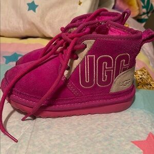 Pink toddler girl uggs